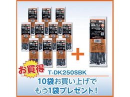 TRUSCO 10+1�L�����y�[�� �����o���h �ό� ��3.5mmX250mm 50�{���� 11�܃Z�b�g TDK250SBKPLUS