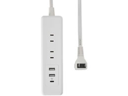 �����d�� �ϗ�USB�^�b�v 6�� 2m USB A�~2 C�~1 PD�Ή�