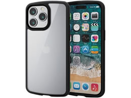 GR iPhone15ProMax TOUGH SLIM LITE t[J[ ubN