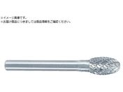 スーパー/スーパー超硬バー ロングシャンク径6mm 卵型 シングルカット 刃径:12.7 SB6C03SL