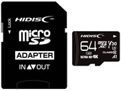 HIDISC microSDXCJ[h 64GB Class3 HDMCSDX64GCL10V
