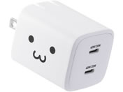エレコム/USB充電器 40W C×2 しろちゃん/MPA-AC10640WF