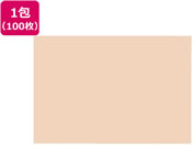 大王製紙/再生色画用紙 8ツ切100枚 うすだいだい