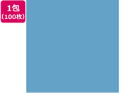 大王製紙/再生色画用紙 8ツ切100枚 みずいろ CUD