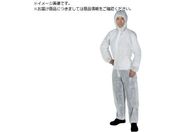 TRUSCO/不織布使い捨て保護服 つなぎフード付きタイプ