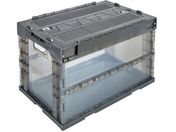 TRUSCO/オリコン α折りたたみコンテナ 50L スライドロックフタ付