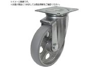 ユーエイ/プレート式 自在 キャスター アルティメットウレタン 車輪径200mm PMタイプ PMS型 取付寸法120×120 105×105 PMS-200AUU