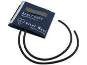 アズワン/バイタルナビ 血圧計用カフセット LF成人用 ネイビーブルー