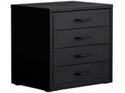 宮武製作所/ドロワーキャビネット Muun 4段 ブラック/DCB-4D