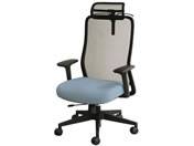 Netforce/シースルーチェア 肘・ヘッド・ハンガー ブラック/ネモフィラブルー