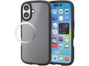 エレコム/iPhone17 耐衝撃ケース マットブラック/PM-A25ATSLFCBKM