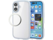 エレコム/iPhone17 耐衝撃ケース ブルー/PM-A25ATSLFCBU
