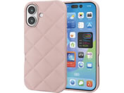 エレコム/iPhone17 ソフトケース キルト ピンク/PM-A25AUCQPN