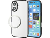 エレコム/iPhone17 ソフトケース サイドメタリック ブラック/PM-A25AUCTMBK