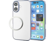 エレコム/iPhone17 ソフトケース サイドメタリック ブルー/PM-A25AUCTMBU
