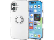 エレコム/iPhone17 ソフトケース リング付 クリア/PM-A25AUCTRCR