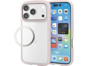 エレコム/iPhone17Pro 耐衝撃ケース ピンク/PM-A25CTSLFCPN