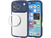 エレコム/iPhone17Pro 耐衝撃ケース 極限 青/PM-A25CTSLFCKNV