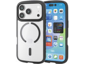 エレコム/iPhone17Pro 耐衝撃ケース 磁力 黒/PM-A25CTSLFCMBK