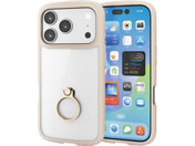 エレコム/iPhone17Pro 耐衝撃ケース ベージュ/PM-A25CTSLFCRBE