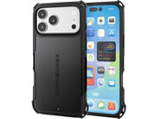 エレコム/iPhone17ProMax ZEROSHOCKケース黒/PM-A25DZEROMGBK