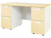 Netforce/NUTS(ナッツ) 両袖机 2+2段 W1200×D600 NA