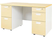 Netforce/NUTS(ナッツ) 両袖机 2+3段 W1200×D600 NA