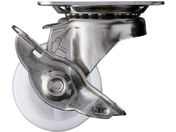 ハンマー/Sシリーズオールステンレス 旋回式ナイロン車輪 50mm ストッパー付 315S-N50