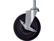 ハンマー/ねじ込み旋回式ゴム車輪 150mm ストッパー付 415EA-R150