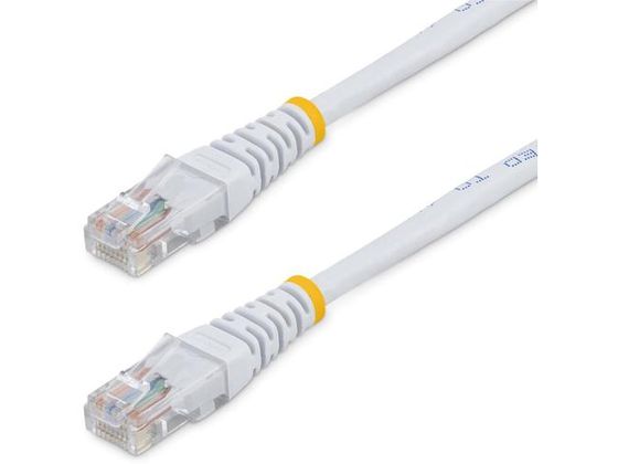StarTech JeS5e LANP[u 30cm zCg RJ45RlN^[ W^Cv CAT5e M45PATCH1WH