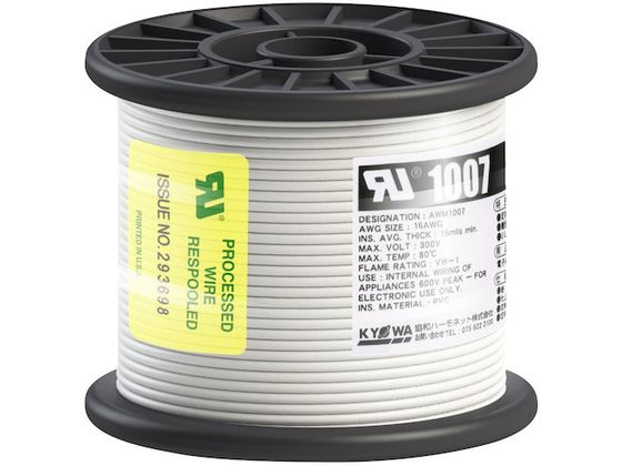 KYOWA ULϔMrj≏d UL1007 AWG16 50M  UL1007 AWG16 50M WH