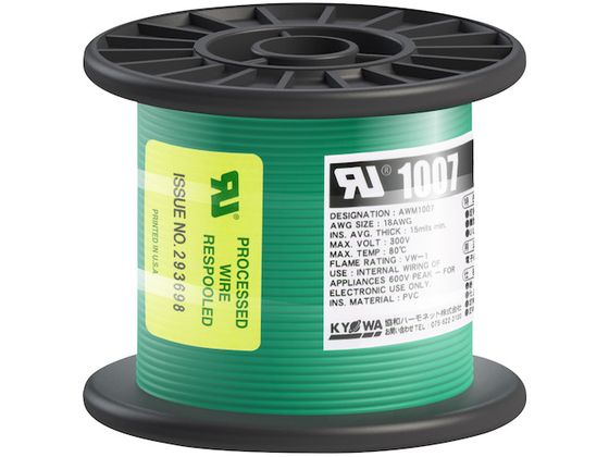 KYOWA ULϔMrj≏d UL1007 AWG18 50M  UL1007 AWG18 50M GR