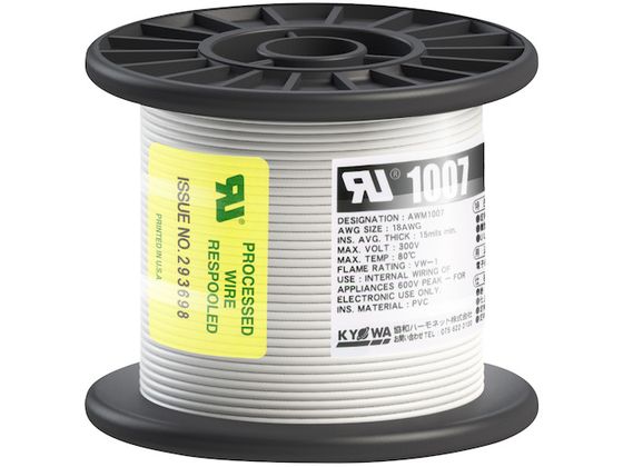 KYOWA ULϔMrj≏d UL1007 AWG18 50M  UL1007 AWG18 50M WH
