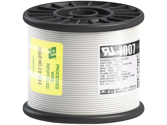 KYOWA ULϔMrj≏d UL1007 AWG20 100M  UL1007 AWG20 100M WH