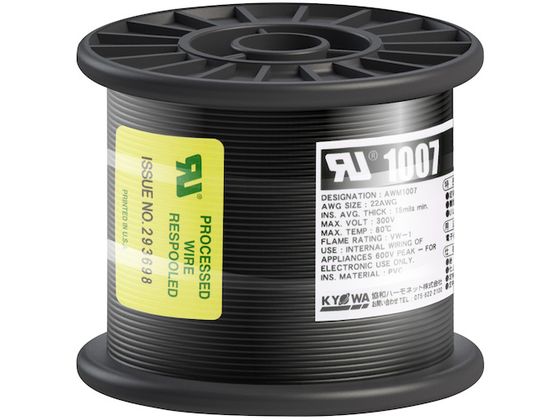 KYOWA ULϔMrj≏d UL1007 AWG22 100M  UL1007 AWG22 100M BK