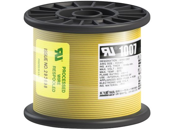 KYOWA ULϔMrj≏d UL1007 AWG22 100M  UL1007 AWG22 100M YL