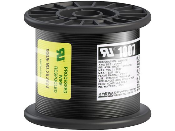 KYOWA ULϔMrj≏d UL1007 AWG24 100M  UL1007 AWG24 100M BK