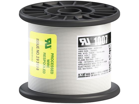 KYOWA ULϔMrj≏d UL1007 AWG24 100M  UL1007 AWG24 100M WH