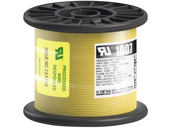 KYOWA ULϔMrj≏d UL1007 AWG24 100M  UL1007 AWG24 100M YL