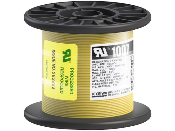 KYOWA ULϔMrj≏d UL1007 AWG26 100M  UL1007 AWG26 100M YL