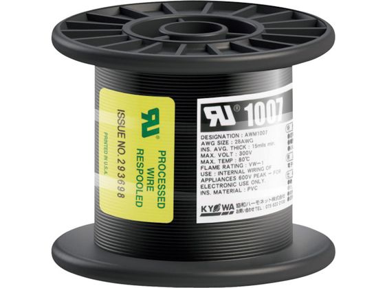 KYOWA ULϔMrj≏d UL1007 AWG28 100M  UL1007 AWG28 100M BK
