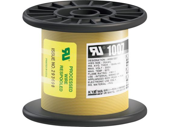 KYOWA ULϔMrj≏d UL1007 AWG28 100M  UL1007 AWG28 100M YL