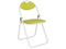 カグクロ 折りたたみ椅子 ホワイトフレーム イエローグリーン CO-005W-YG