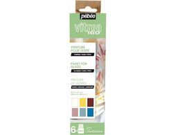 Pebeo ���B�g���A160 �O���X�F 6�FX20ml�f�B�X�J�o���[�Z�b�g 756461