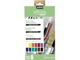 Pebeo ���B�g���A160 �O���X�F 12�FX20ml�f�B�X�J�o���[�Z�b�g 757461