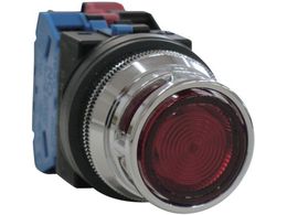 IDEC ��30�t���K�[�h�t�ی^�ƌ����{�^���X�C�b�` ALFN22211DNR