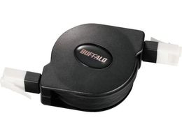 BUFFALO �c���̐܂�Ȃ�Cat6 LAN�P�[�u�� ���掮 1.5m �u���b�N BL6TM15BK