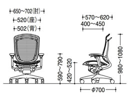 オカムラ コンテッサ2 ハイバック 座メッシュ ブラック CC81BR FPG1