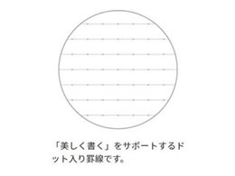 コクヨ キャンパス ツインリングメモ (ドット入り罫線)A7 B罫 紺 50枚