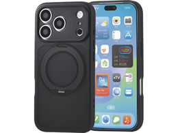 �G���R�� iPhone18 Pro �n�C�u���b�h�P�[�X �Ɍ� MAGKEEP �X�^���h �u���b�N PM-A26CMGSTKBK